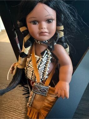 Timeless collection by Nanci brand Porcelain Doll Native American Style
